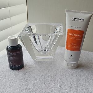 Bundle Of 2 Bath Products Wake Body Oil And Scentuals Brightening Body Scrub New